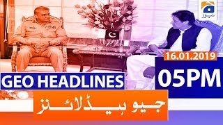 Geo Headlines 05 PM | 16th January 2020