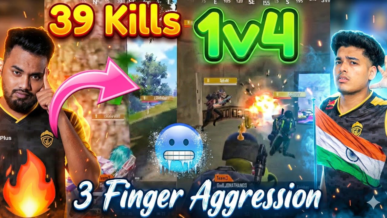 🇮🇳JONATHAN Manya Shocking 1v4 🥶💦 39 Kills 🥵 Old GodL is Back🔥 Ready to Dominate BGIS 🏆