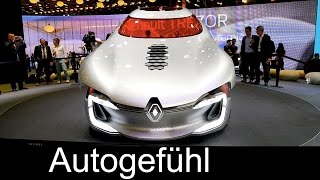 Renault electric sportscar concept Trezor & new Zoe update 400 km range