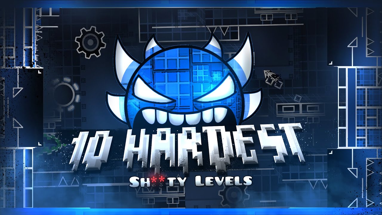 The Top 10 HARDEST SH**TY LEVELES In 2024 Geometry Dash - YouTube