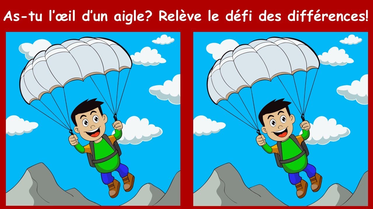 Trouve les 3 différences sur les 2 images similaires!