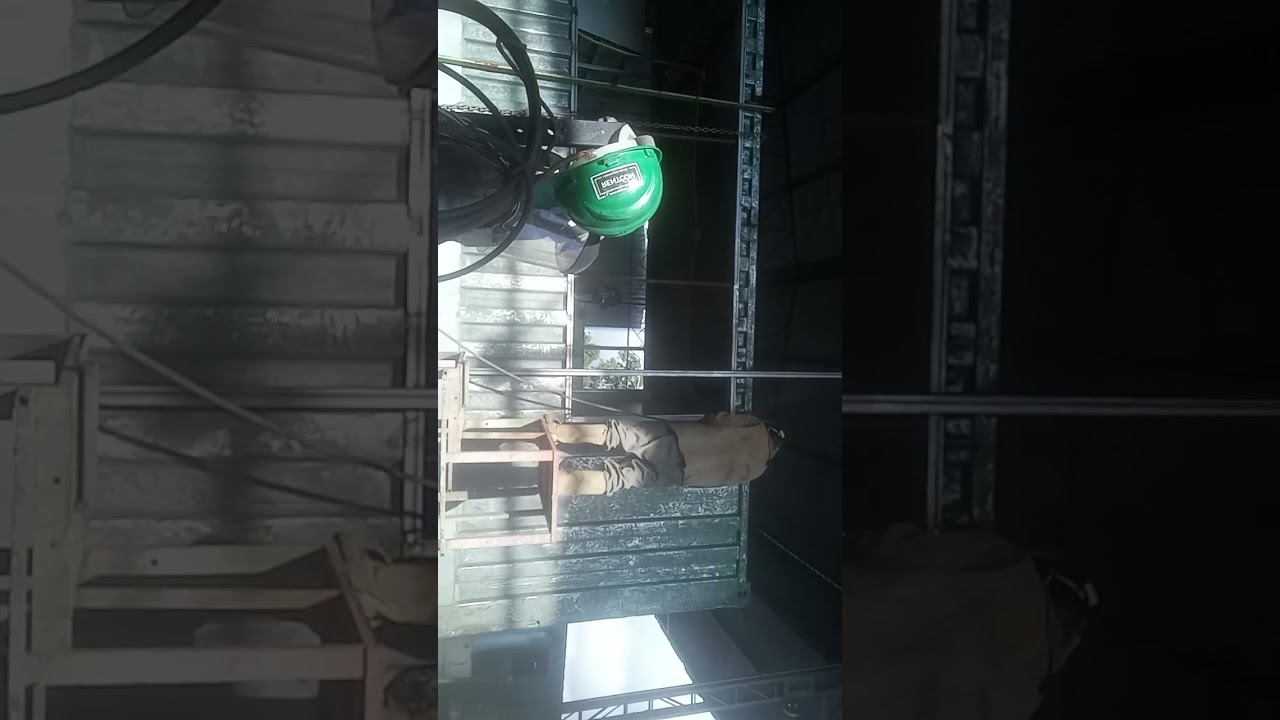 soldando quadro de container 4