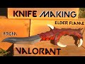 How to make the "Elderflame" Knife from VALORANT - Knife making  + Giveway