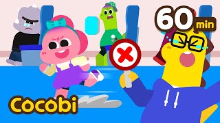 Airplane Safety Song😱 Running is Dangerous! + and More Songs for Kids | Cocobi