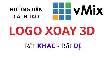 vMix | Hướng dẫn tạo Logo xoay 3D | Rất KHẠC
