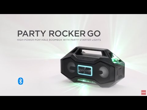 ION Audio Party Rocker™ Go - High-Power Portable Boombox with