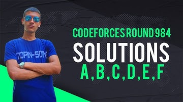 Codeforces Round 984 Div3 Solutions (A to F)