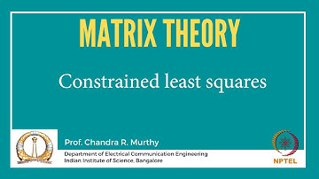 Constrained least squares
