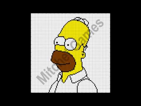 Minecraft - Homer Simpson (100x100 Pixel) (Template)