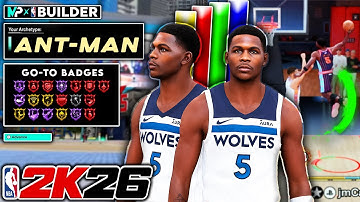 I Created The Most Realistic Anthony Edwards Build in NBA 2K26 *Built To Last All Year*