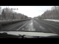 Федеральная трасса М5 за 30км до Челябинска на 13.03.2016
