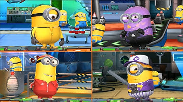 Minion Rush Kung Fu Stuart minion Diguised minion Sporty Kevin minion Shortstop Stuart minion