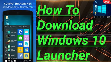 How to install windows 10 launcher on Android - NO ROOT
