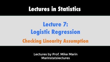 7.6 Logistic Regression: Checking Linearity