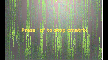 How to cmatrix - Get a matrix effect in your terminal
