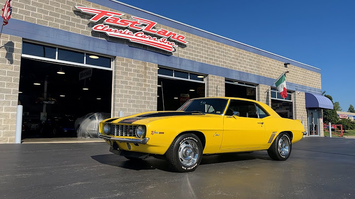 1969 chevrolet camaro copo zl1 for sale