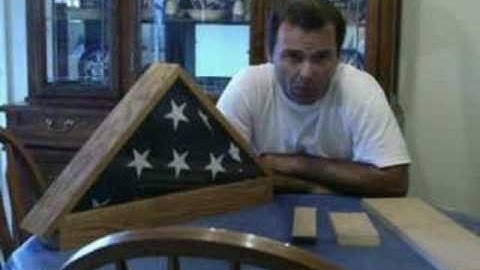 Building your own flag display case/ Video/
