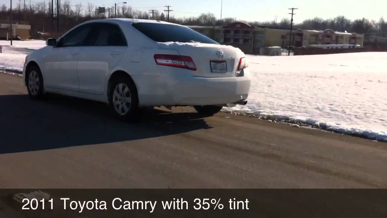 2011 Toyota Camry with 35% window tint - YouTube