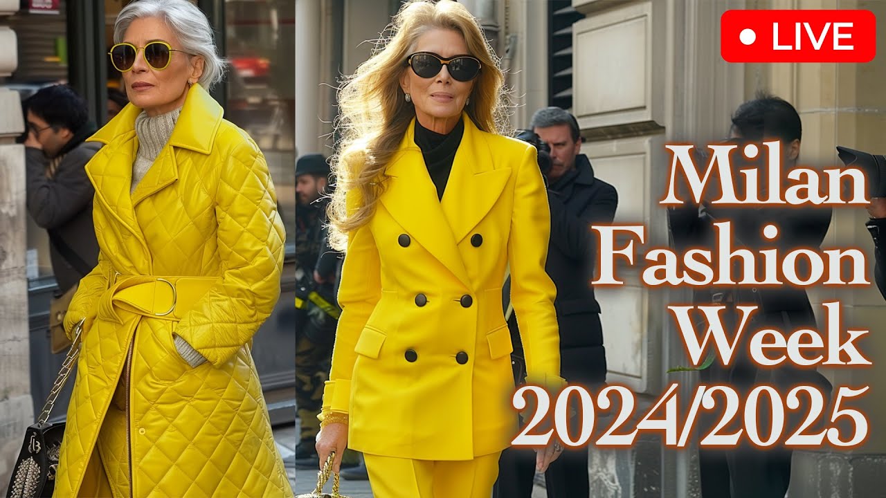 Milan Fashion Week 2024/2025 How beautifully people dress up for a major fashion holiday. YouTube