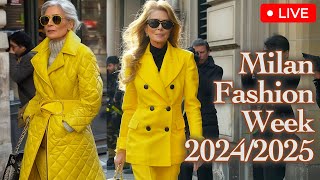 Milan Fashion Week 2024\/2025: How beautifully people dress up for a major fashion holiday.