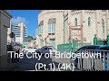 Driving in barbados  the city of bridgetown pt1 4k