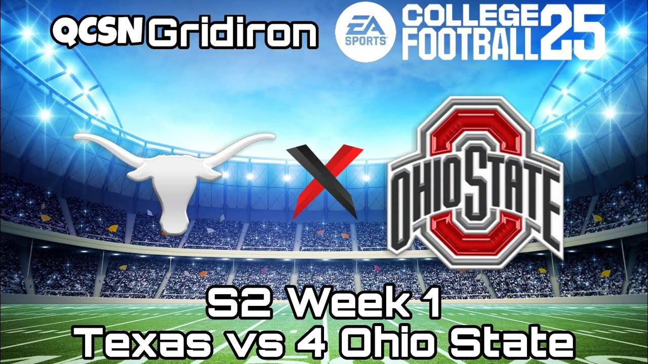 Season 2 Week 1: Texas vs 4 Ohio State | EA Sports College Football 25 ...