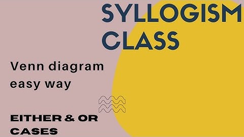 Syllogism (Either & Or cases)...  short tricks