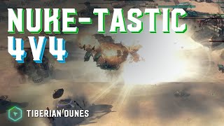 NukeTastic 4v4  Tiberian Dunes  Kane's Wrath