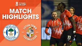 Wigan Athletic 1-2 Luton Town | Emirates FA Cup Highlights