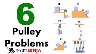 6 Pulley Problems