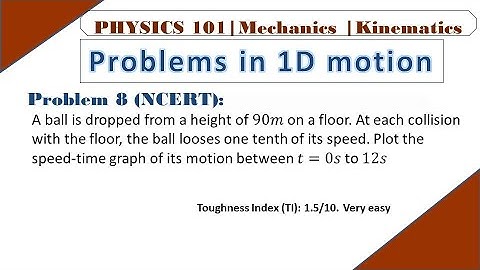 Problems in 1D motion | Problem 8 (NCERT) | Physics 101 | Mechanics | Kinematics