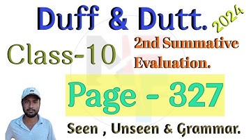 Duff & Dutt Class 10 Page 327 || Model Question Set Solution Duff & Dutt Class 10.@NipakNag