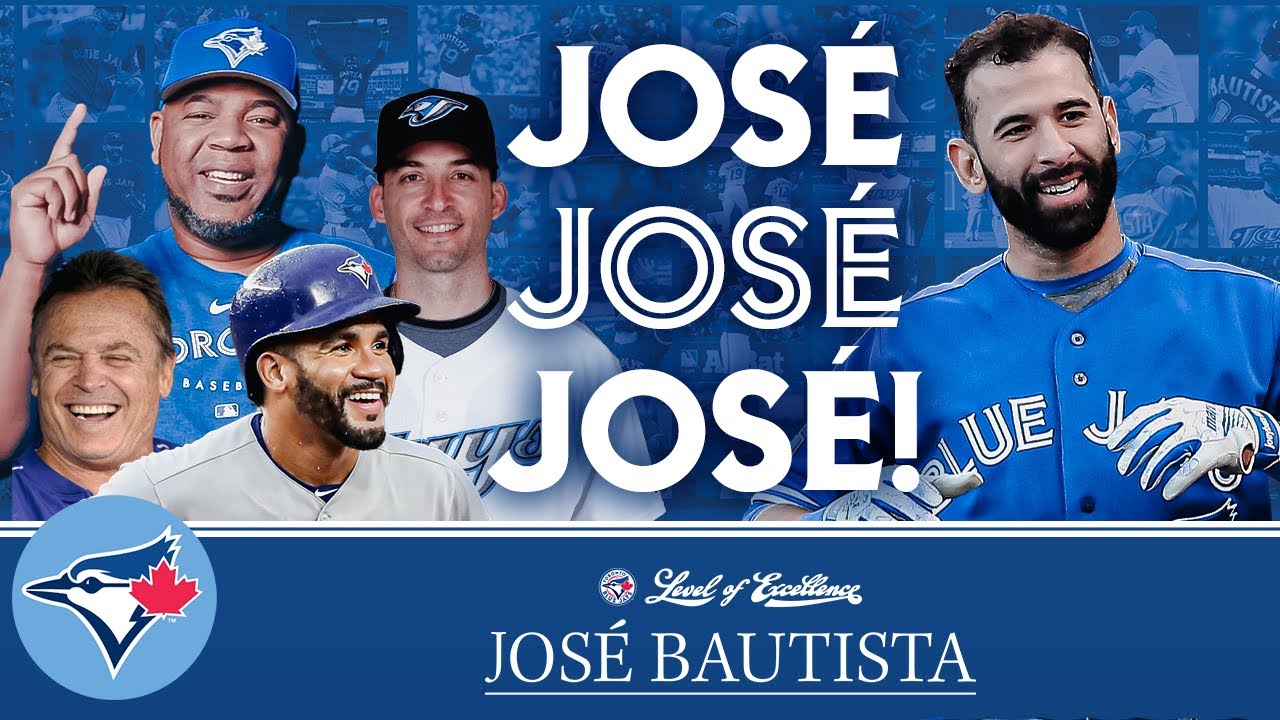 José Bautista's former teammates do his iconic "JOSÉ" chant!