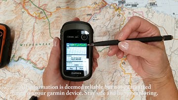 Etrex 30x Marking a Waypoint