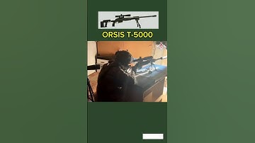 A Russian sniper shot an Ukrainian soldier with ORSIS T-5000 Sniper.