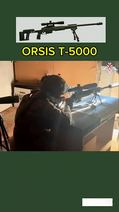 A Russian sniper shot an Ukrainian soldier with ORSIS T-5000 Sniper.