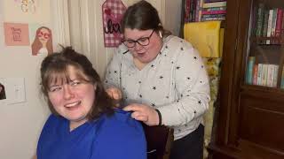 ASMR | hair-brushing, scalp check, and oil! | soft talking