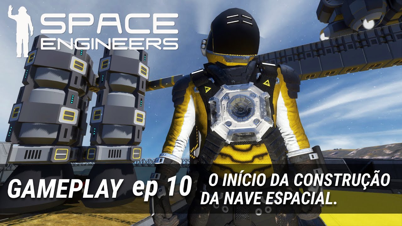 Space Engineers - O início da construção da nave espacial - ep 10 - YouTube