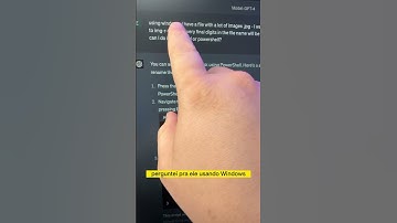 É assim que renomeia vários arquivos de uma vez no Windows - chatGPT PowerShell #automação #chatgpt