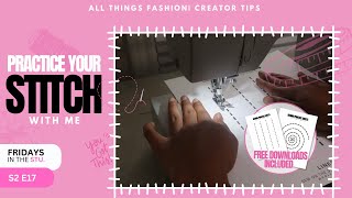 PRACTICE SEWING STRAIGHT LINES WITH SEWING PRACTICE SHEETS | DOLL CLUB S2 E17