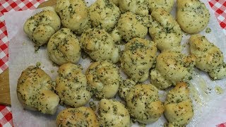 Pizza Dough Garlic Knots ~ Garlic Knots Recipe ~ Pizzeria Style Garlic Knots ~  Noreen's Kitchen