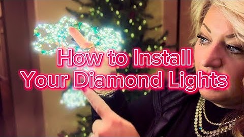 How to Install Your Diamond Cascade Lights on your Christmas Tree