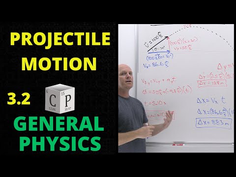 3.2 Projectile Motion - Kinematics Motion in Two Dimensions | General Physics