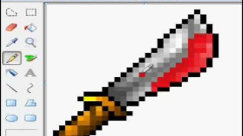 Open Tibia Tutorial - How to make a Bloody Sword Sprite