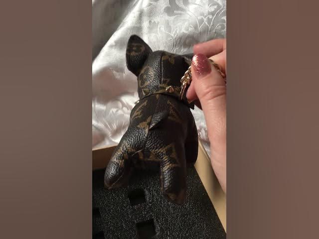 louis vuitton dog keychain unboxing+review 