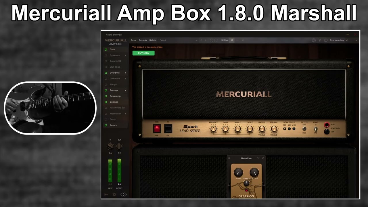 Marshall JCM-800 | Mercuriall Spark Amp Box 1.8.0