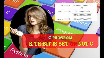Whether Kth bit is Set or Not C Program | C Program Nth bit is Set or Not C Program