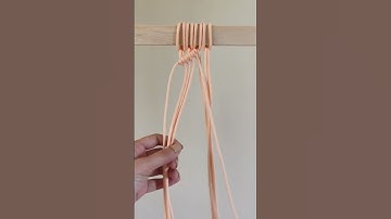 Square knot tutorial part one. To be continued..#eousemacrame #macramemaker #macramelover