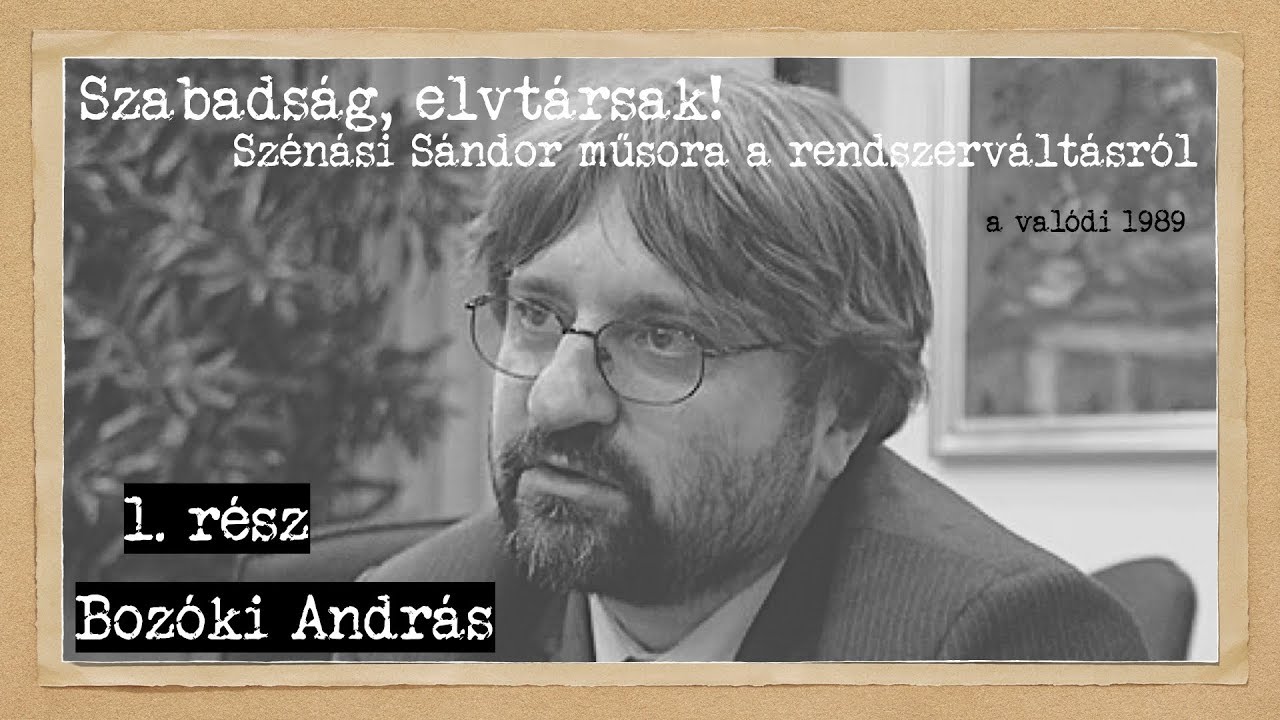 30 éves a rendszerváltás #1: Bozóki András