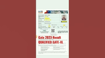 My GATE 2023 RESULT || gate scorecard 2023 || #gate2023